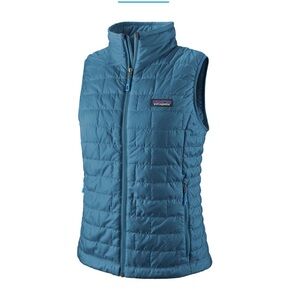 Patagonia women’s Nano Puff Vest- wavy blue size XL